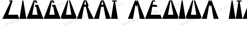 Ziggurat Medium Italic字体转换
